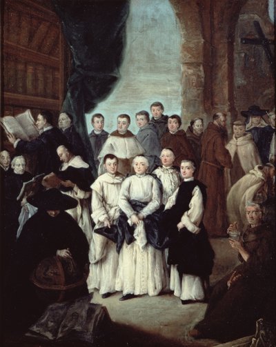 Frailes en Venecia de Pietro Longhi